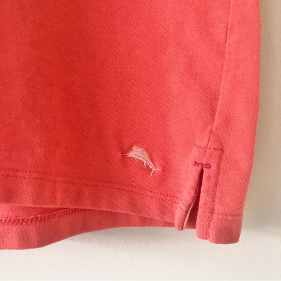 Women’s Tommy Bahama Orange Polo Shirt Size Medium - Picture 3 of 6